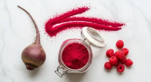 پودر لبو درجه یک در ظرف شیشه ای