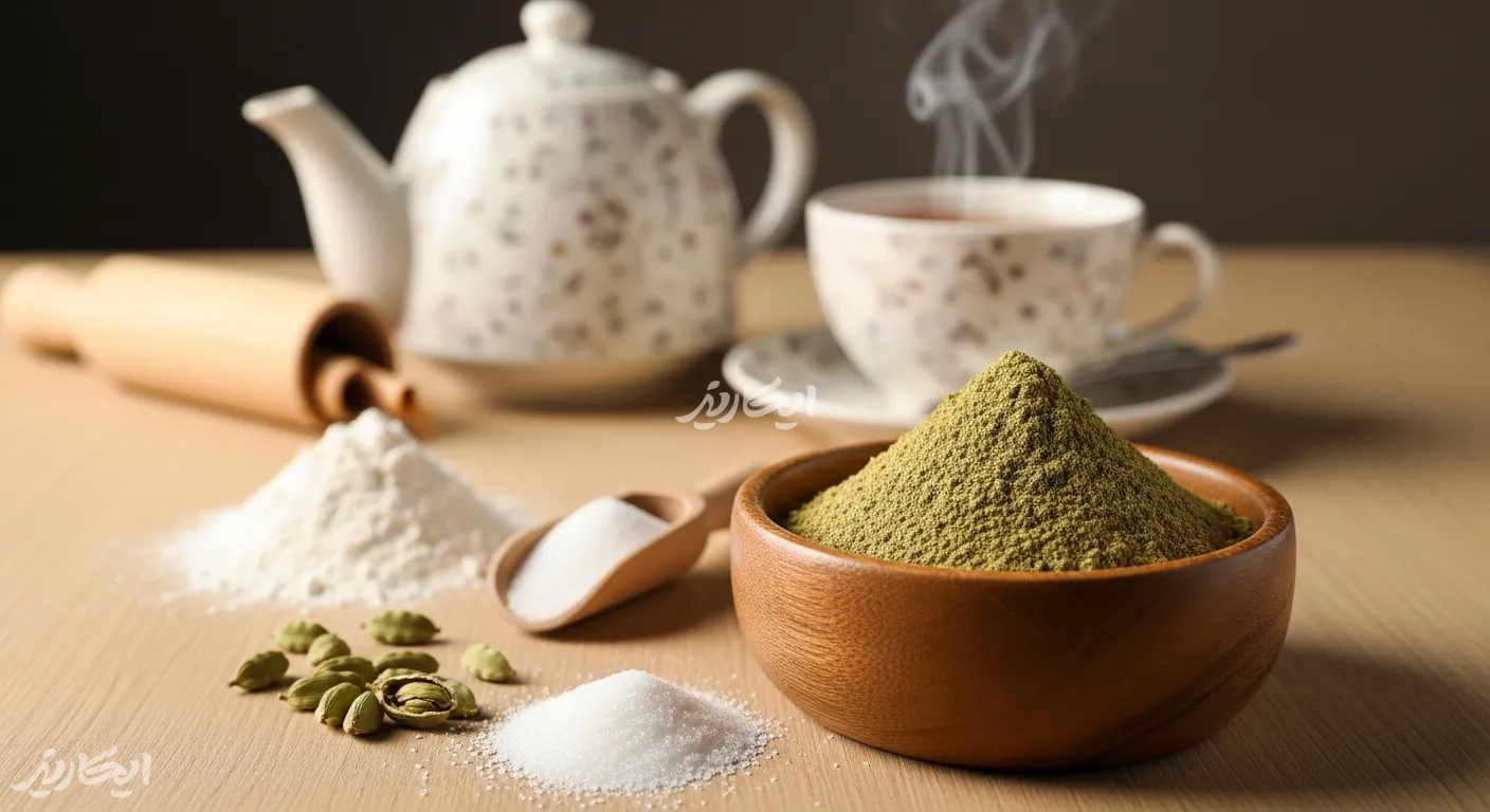 پودر هل و مواد اولیه شیرینی پزی